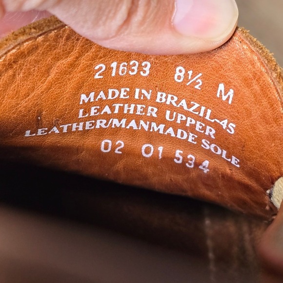 Bostonian Women's Loafers Size 8.5 Brown Woven Leather Penny Slip-On minimalist - Picture 9 of 11